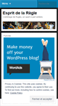 Mobile Screenshot of espritdelaregle.com